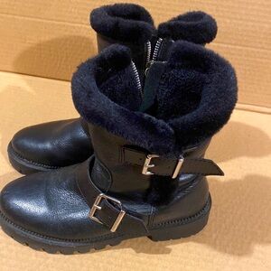 Zara leather boots